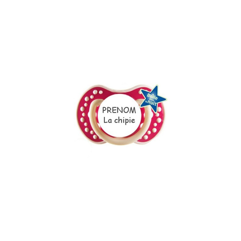 Tétine-prenom-Sucette personnalisée "prénom" la chipie