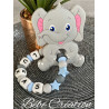 Pack Éléphant Gris Silicone en silicone