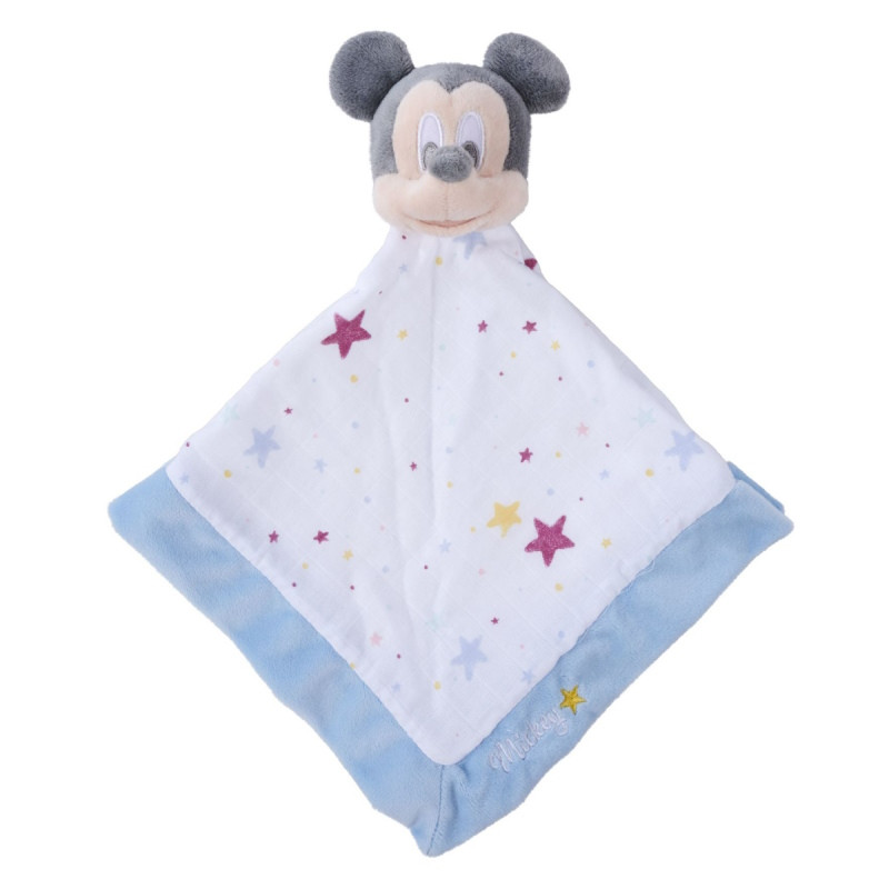 Doudous personnalisés-au prenom-Doudou Mickey Etoile bleu étoile