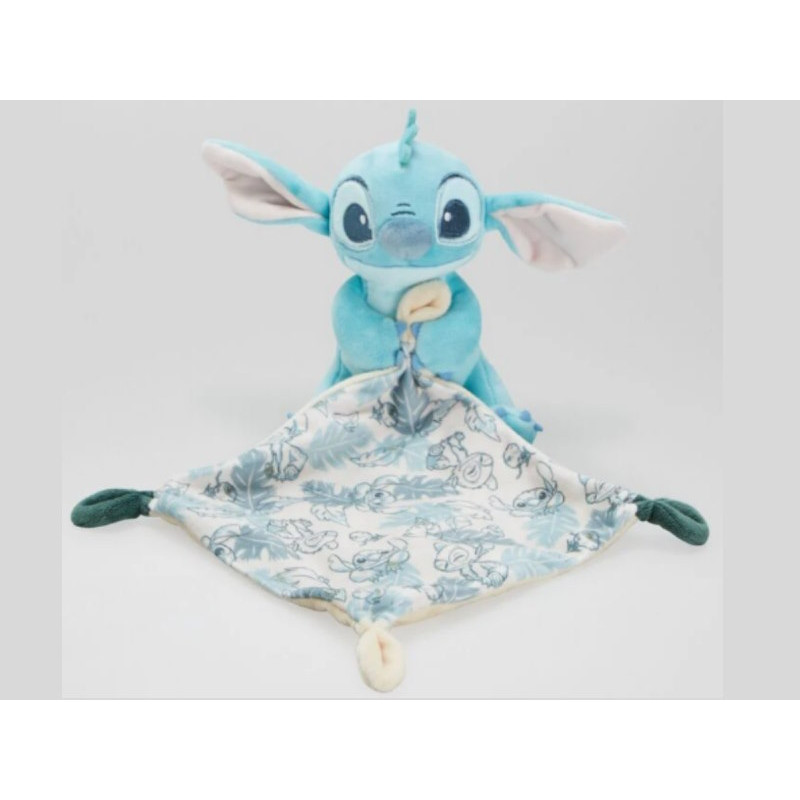 Doudous personnalisés-au prenom-Stitch turquoise et motifs