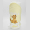 Cape de bain-au prenom-Cape de Bain personnalisée Simba jaune