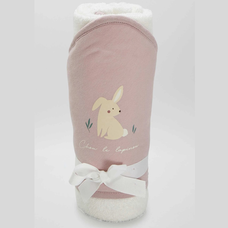 Cape de bain-au prenom-Cape de Bain personnalisée chou le lapinou