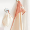 Cape de bain-au prenom-Cape de Bain personnalisée chat rose + gant