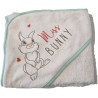 Cape de bain-au prenom-Cape de Bain personnalisée Miss Bunny