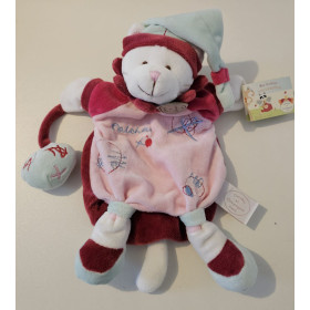 Doudous personnalisés-au prenom-Doudou Marionnette Mario chat Catchou