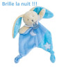 Doudous personnalisés-au prenom-Lapin bleu baby Night
