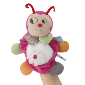 Doudous personnalisés-au prenom-Doudou Marionnette coccinelle Kaloo