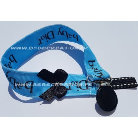 attache-tetine-ruban-Baby Dior Bleu-a-personnaliser
