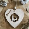 Cœur de noël personnalisé